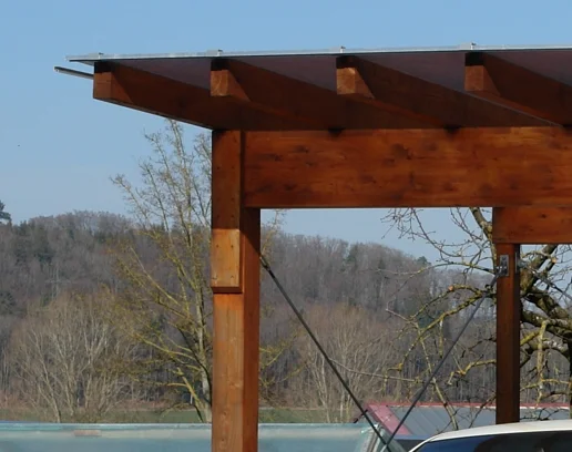 Carport ohne Wände – Detail
