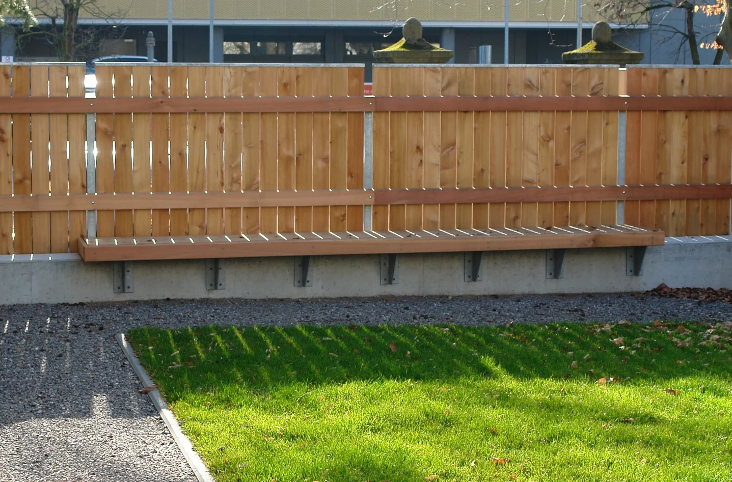 Sichtschutzwand in Lärche