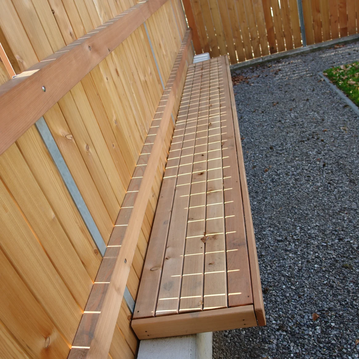 Sichtschutzwand in Lärche – Detail